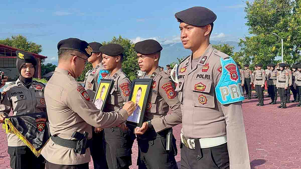 Dua Personel Ditsamapta Polda Sulteng di PTDH