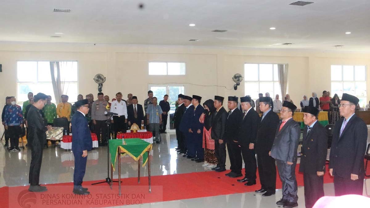 Pemkab Buol Lantik 12 Pejabat Pimpinan Tinggi Pratama