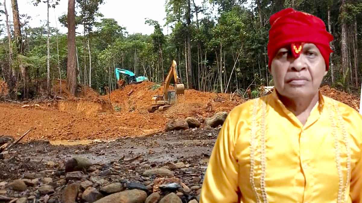 Dua unit alat berat eskavator bersama satu buah talang tampak beroperasi di satu lokasi tambang emas tanpa izin (PETI) Desa Sipayo, Kecamatan Sidoan, Parigi Moutong. Pada 10 September 2025. Aktivitas ini dinilai telah merusak kelestarian alam dan infrastruktur desa. Foto: Konteks Sulawesi