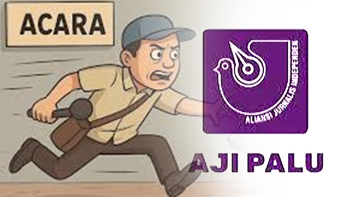 Ilustrasi jurnalis diusir saat meliput acara resmi pemerintah. Aliansi Jurnalis Independen (AJI) Palu mengecam tindakan pengusiran wartawan dari ruang rapat Bupati Parigi Moutong yang dinilai mencederai kemerdekaan pers. Foto: Dok. Konteks Sulawesi