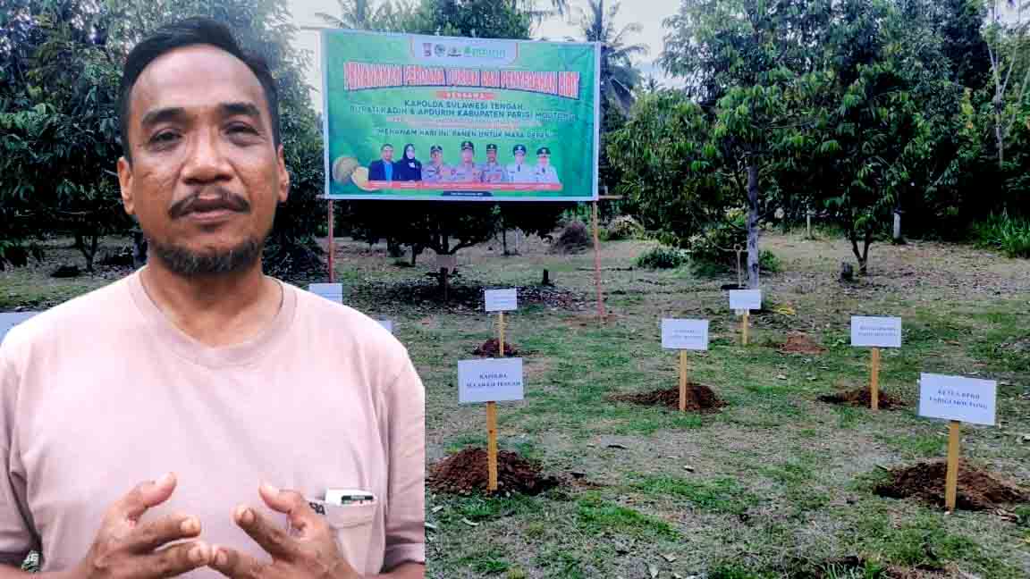 Hengky Idrus SP MSI. Ketua Asosiasi Perkebunan Durian Indonesia (Apdurin) Parigi Moutong. Foto: Tommy Noho