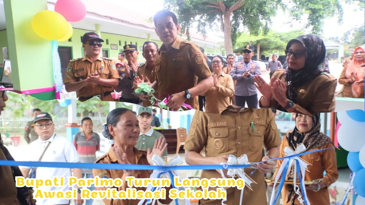 Keterangan Foto: Bupati Parigi Moutong Erwin Burase meninjau langsung hasil pekerjaan revitalisasi fasilitas pendidikan saat monitoring di salah satu sekolah di Kecamatan Sausu, Selasa (19/1/2026). Kunjungan ini dilakukan untuk memastikan kualitas pekerjaan fisik serta pelaksanaan program revitalisasi berjalan transparan dan akuntabel. Foto: Basrul Idrus