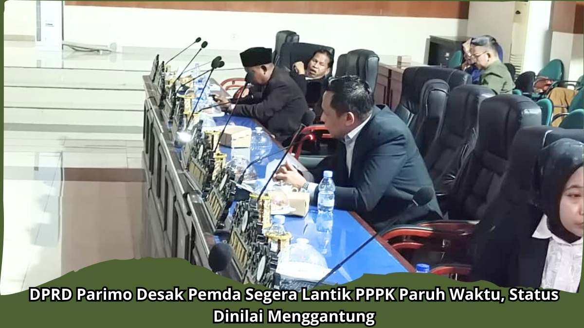 Keterangan Foto: Anggota DPRD Kabupaten Parigi Moutong, Candra Setiawan, menyampaikan desakan kepada Pemerintah Daerah agar segera melantik dan menyerahkan SK pengangkatan PPPK Paruh Waktu demi kepastian hukum dan kelancaran pelayanan publik di Parigi Moutong. Foto: Tommy Noho