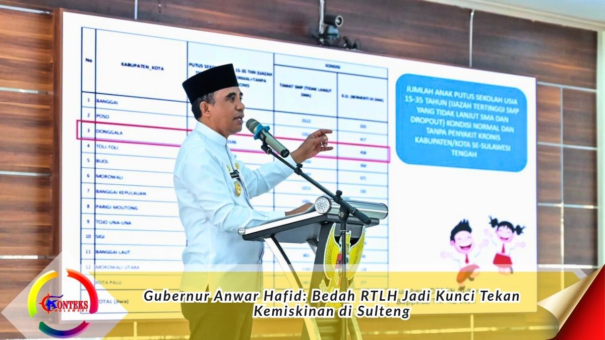 Gubernur Sulawesi Tengah Dr. H. Anwar Hafid, M.Si saat membuka Rapat Kerja Daerah Pemerintah Provinsi Sulawesi Tengah bersama Pemerintah Kabupaten Donggala di Kantor Bupati Donggala, Jumat (27/2). Foto: Ro Adpim Setdaprov Sulteng