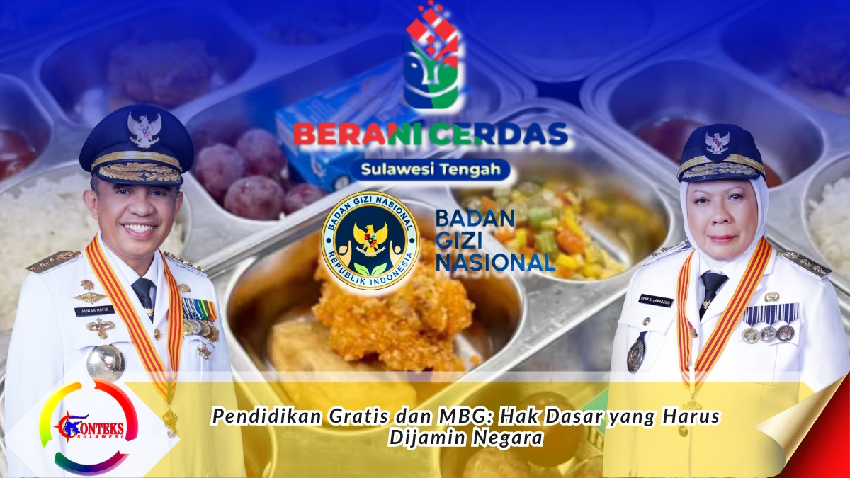 Keterangan Foto: Pemprov Sulawesi Tengah mendorong pendidikan gratis dan program gizi nasional untuk memastikan hak dasar masyarakat terpenuhi. Foto: Dok. Konteks Sulawesi