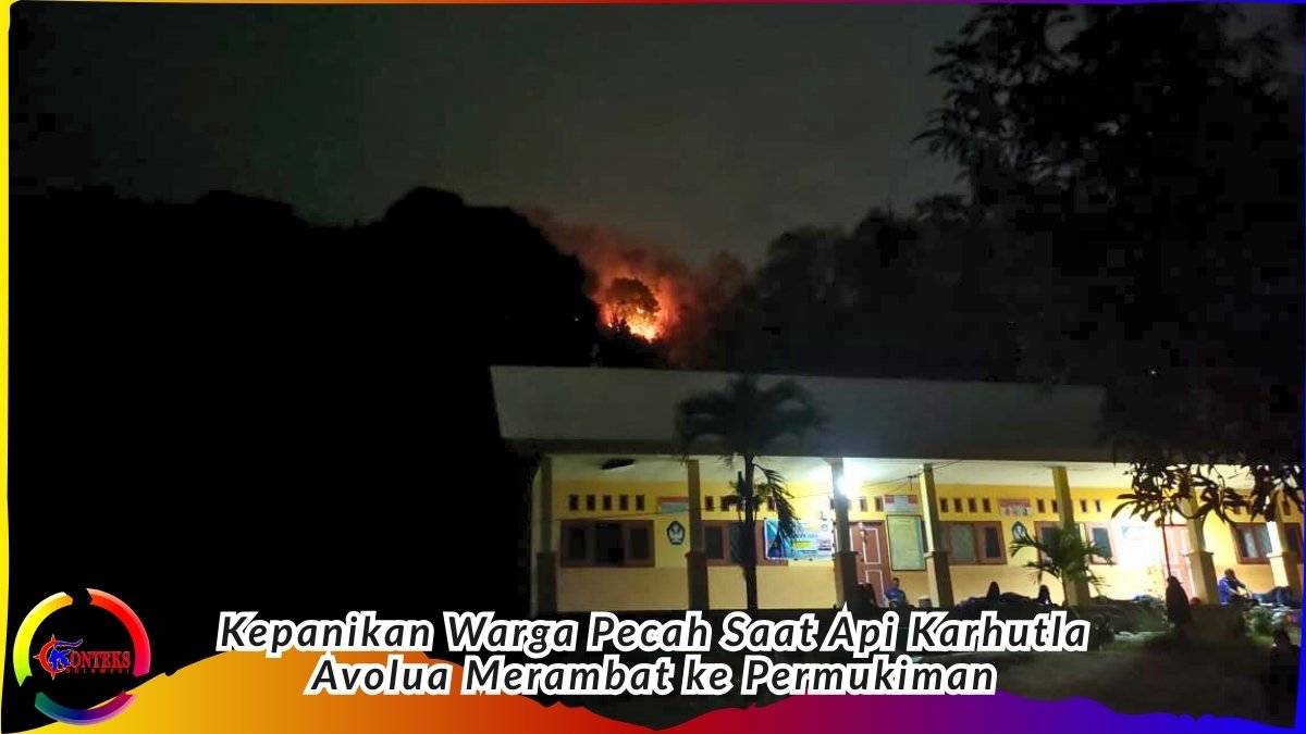 Keterangan Foto: Petugas gabungan bersama warga berupaya memadamkan kebakaran hutan dan lahan di Desa Avolua, Kecamatan Parigi Utara, Parigi Moutong, Sulawesi Tengah, Senin (3/2/2026) malam. Api masih menyala dan berada dalam jarak sekitar 200 meter dari permukiman warga serta fasilitas umum, di tengah imbauan larangan pembakaran yang dinilai belum efektif menekan karhutla. Foto: Tommy Noho