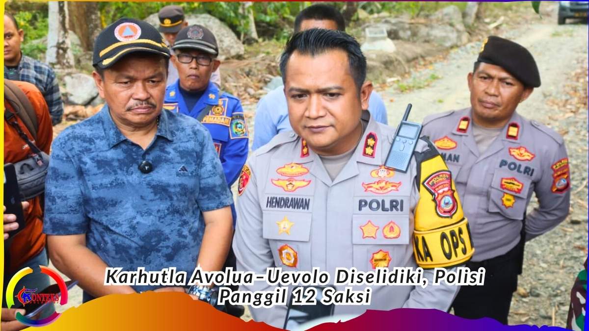 Keterangan Foto: Kapolres Parigi Moutong AKBP Drs. Hendrawan (tengah) bersama unsur pemerintah daerah dan aparat terkait meninjau lokasi kebakaran hutan dan lahan di Desa Avolua–Uevolo, Kabupaten Parigi Moutong, Sulawesi Tengah. Kepolisian memeriksa 12 saksi untuk menelusuri asal mula kebakaran, sementara proses pemadaman masih berlangsung. Foto: Dok. Konteks Sulawesi/Basrul