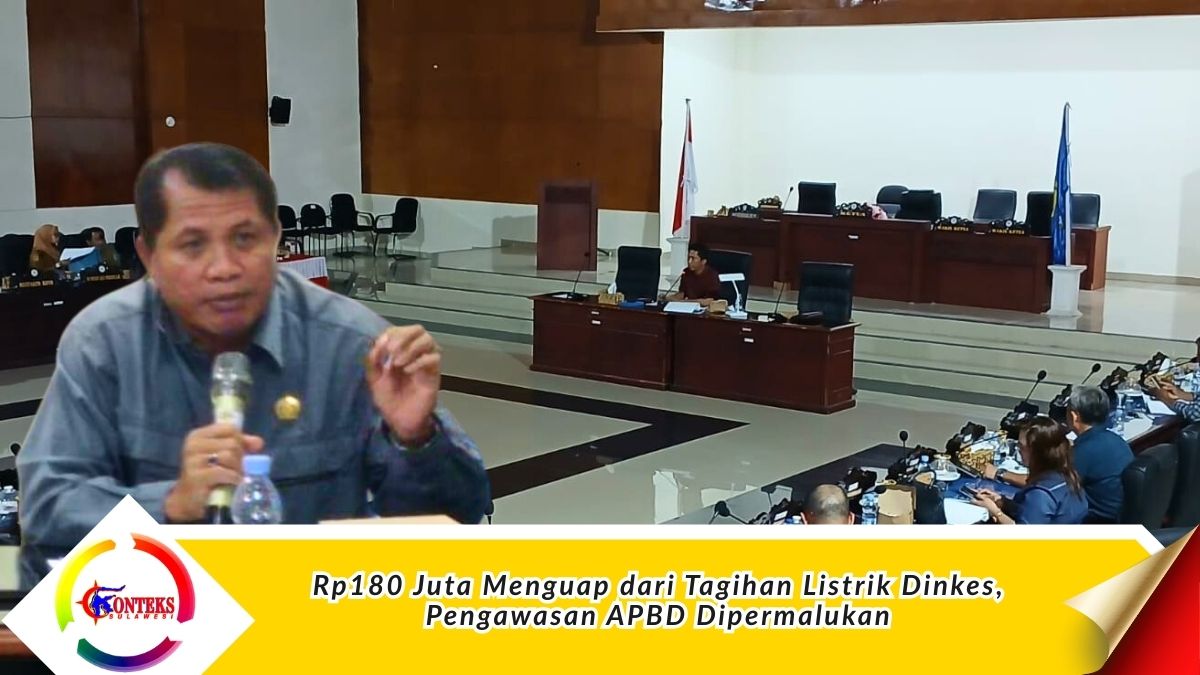 Keterangan Foto: Anggota DPRD Parigi Moutong menyampaikan sorotan keras dalam rapat Panitia Khusus (Pansus) LHP BPK di ruang sidang DPRD Parimo, terkait temuan kelebihan pembayaran listrik Dinas Kesehatan yang mencapai Rp180 juta dan dinilai mencerminkan lemahnya pengawasan APBD. Foto: Dok. Konteks Sulawesi/Tommy