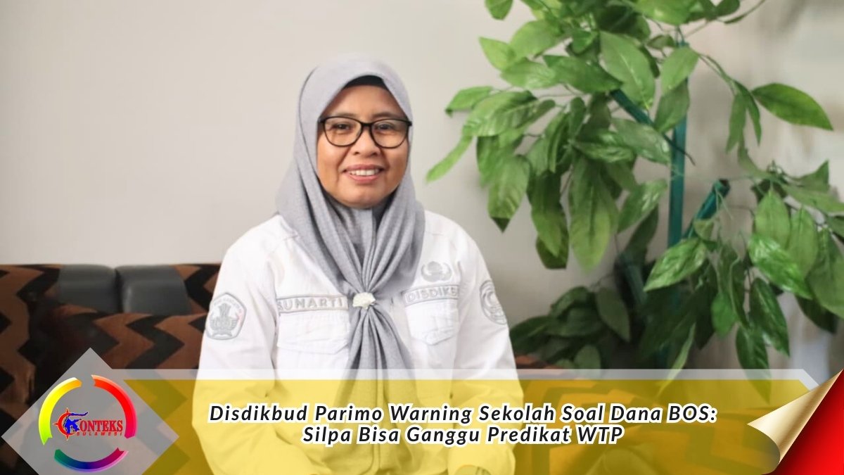 Plt Kepala Disdikbud Parigi Moutong, Sunarti, memberikan arahan pada kegiatan pendampingan teknis dan sosialisasi Juknis BOS di Aula Disdikbud Parimo. Foto: Dok. Konteks Sulawesi