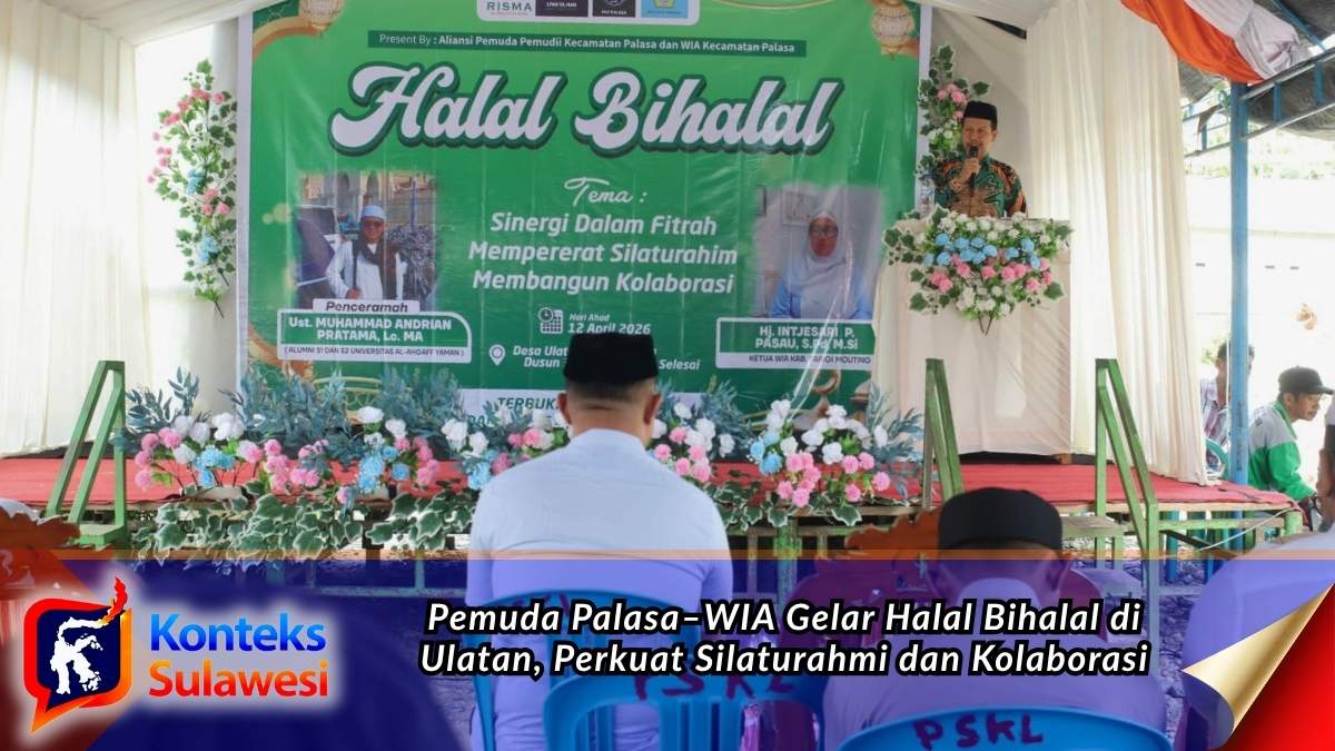 Suasana kegiatan halal bihalal yang digelar Aliansi Pemuda Palasa bersama WIA Kecamatan Palasa di Desa Ulatan, Kecamatan Palasa, Kabupaten Parigi Moutong. Kegiatan ini menjadi ajang mempererat silaturahmi sekaligus membangun kolaborasi antar masyarakat. Foto: Basrul Idrus