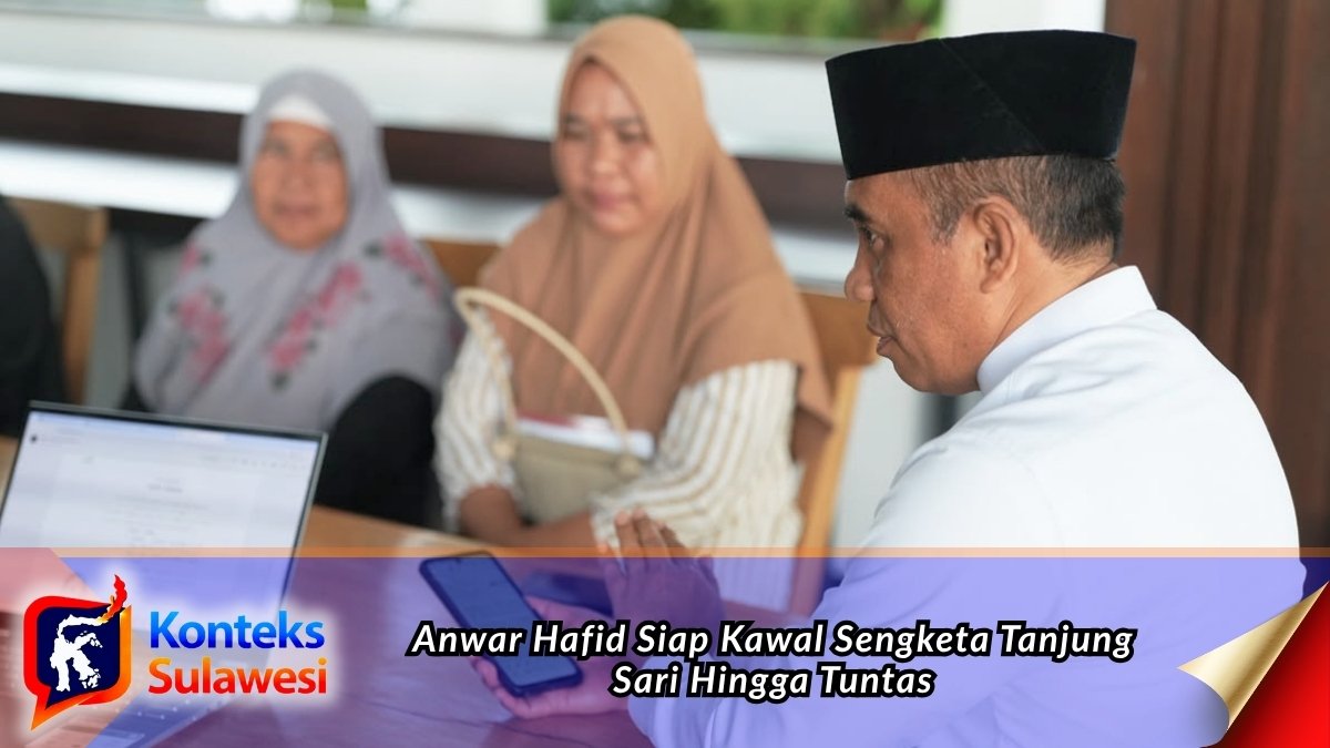 Gubernur Sulawesi Tengah, Anwar Hafid, berdialog dengan perwakilan warga korban penggusuran Tanjung Sari, Kelurahan Karaton, Kecamatan Luwuk, Kabupaten Banggai, Rabu (8/7/2026). Dalam pertemuan tersebut, Gubernur berkomitmen mengawal penyelesaian sengketa lahan melalui koordinasi dengan Mahkamah Agung dan Kementerian Hukum, serta mengimbau masyarakat tetap menempuh jalur hukum. (Foto: Biro Administrasi Pimpinan Provinsi Sulawesi Tengah)