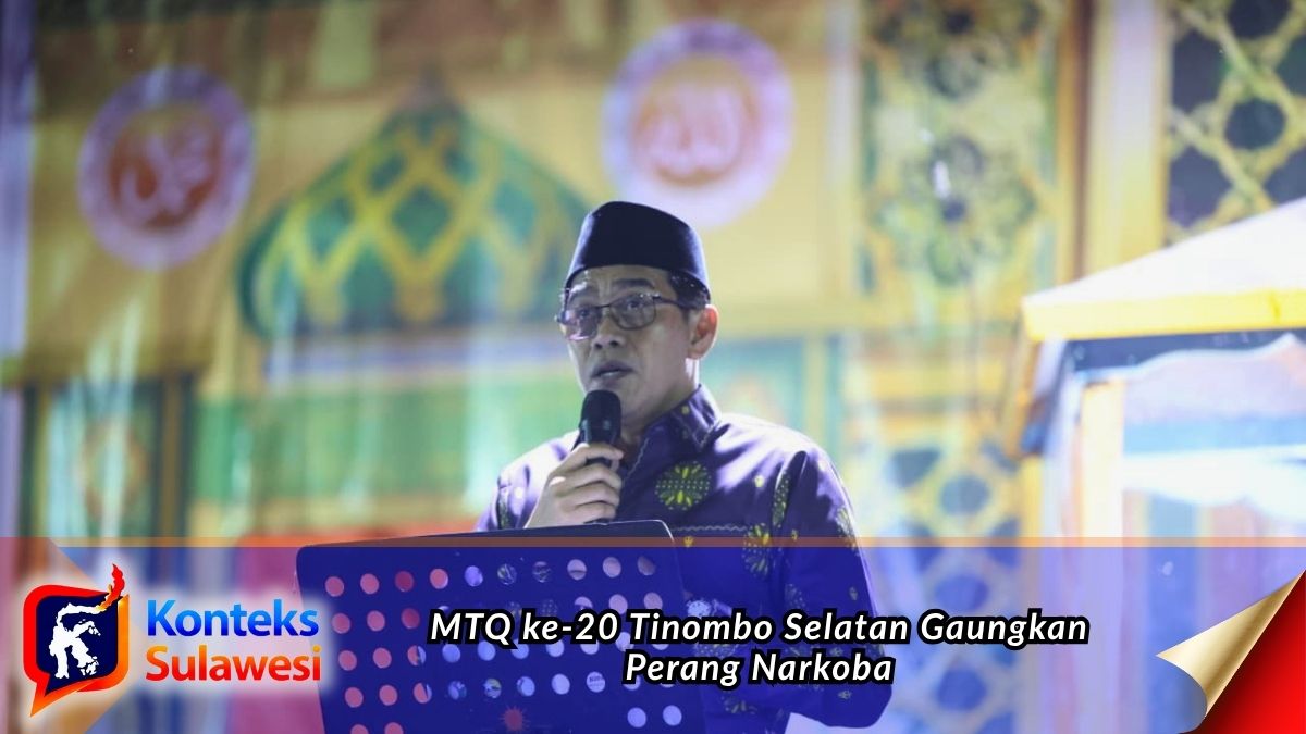 Bupati Parigi Moutong menyampaikan sambutan saat pembukaan MTQ ke-20 Tingkat Kecamatan Tinombo Selatan di Desa Tada Utara. Foto: Diskominfo Parigi Moutong.