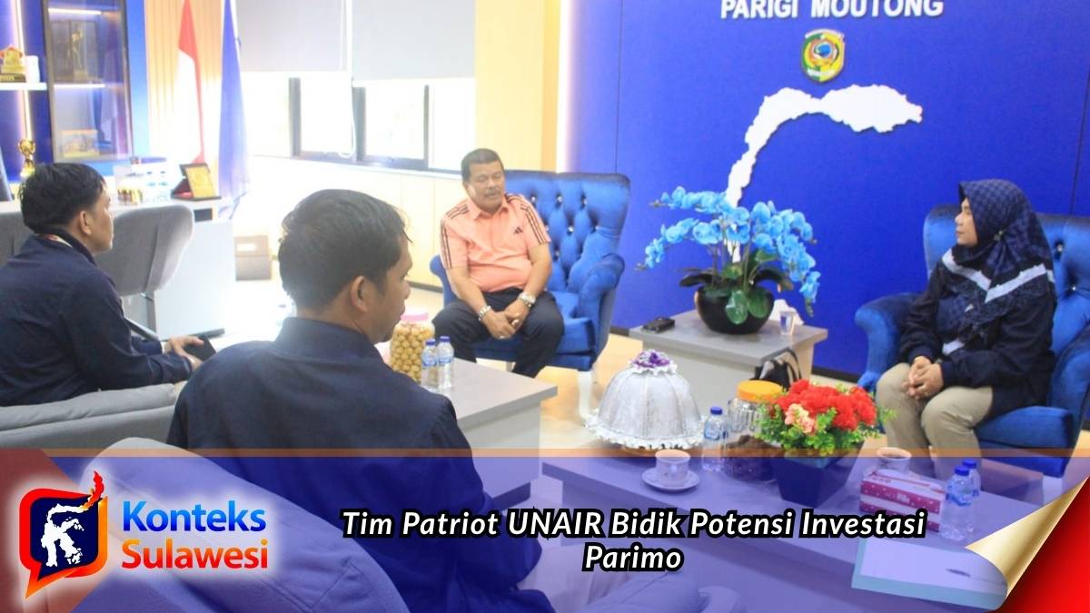 Pemerintah Kabupaten Parigi Moutong menerima kunjungan Tim Patriot Kementerian Transmigrasi bersama Universitas Airlangga (UNAIR) untuk membahas pengembangan potensi sumber daya alam dan peluang investasi di daerah. Foto: Diskominfo Parigi Moutong.