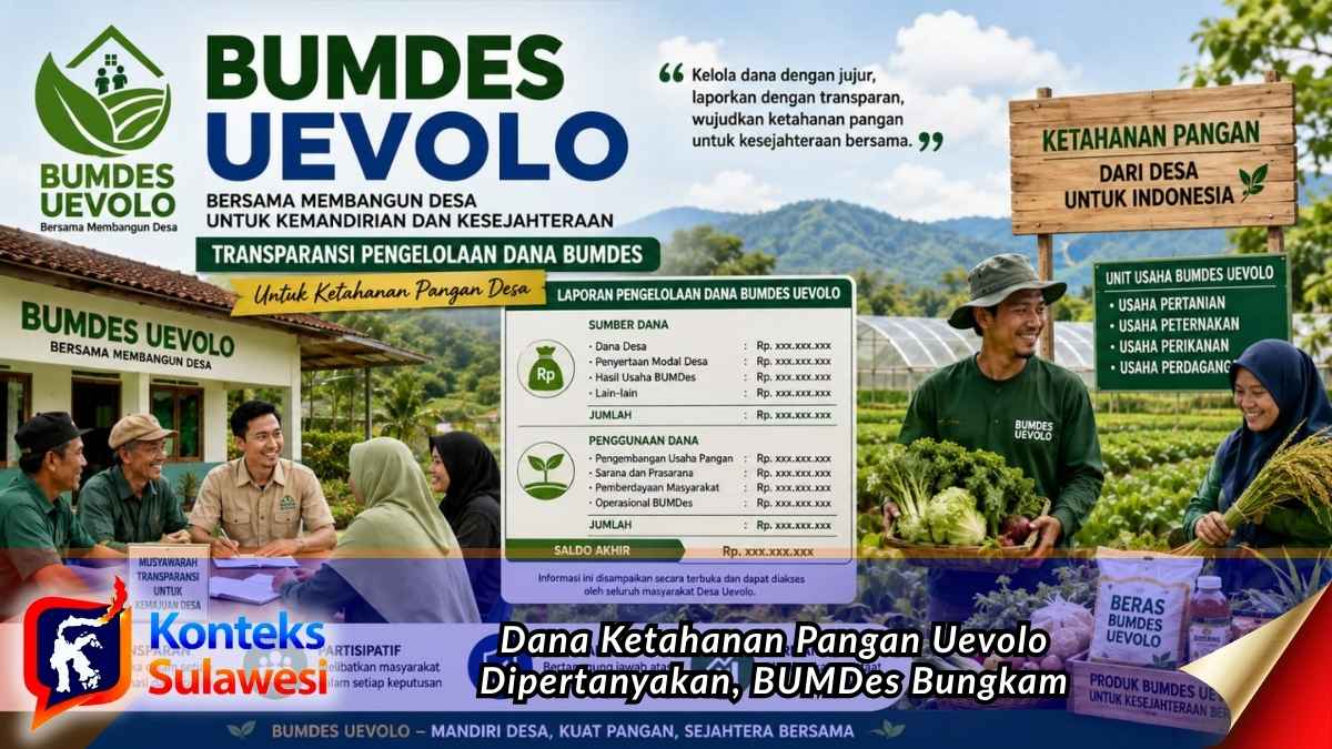 Ilustrasi pengelolaan Dana Ketahanan Pangan melalui BUMDes Uevolo yang menekankan transparansi, pengembangan usaha pertanian, dan penguatan ketahanan pangan desa. Foto: Ilustrasi.