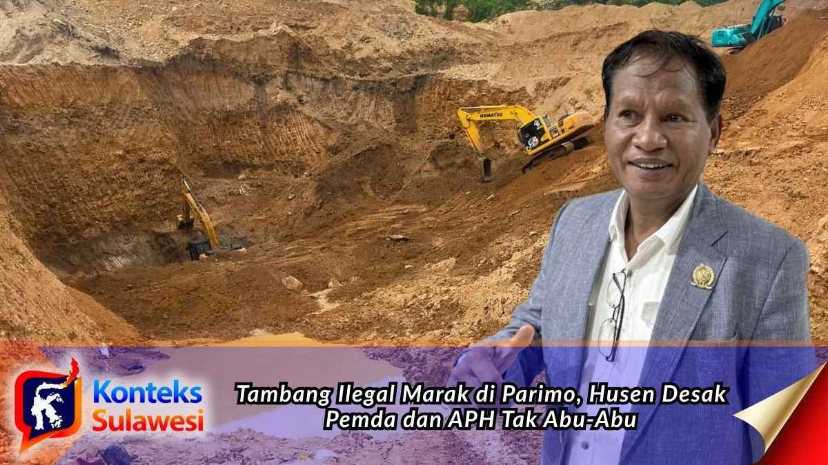 Husen Marjengi menyampaikan sorotan terkait maraknya tambang ilegal dan pentingnya kejelasan status wilayah pertambangan dalam rapat paripurna DPRD Kabupaten Parigi Moutong, Senin (31/08/2026). Foto: Konteks Sulawesi.
