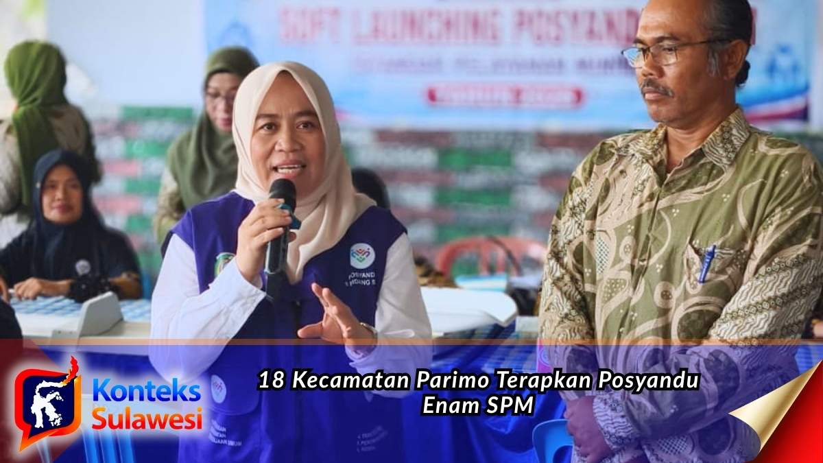 Ketua Tim Pembina Posyandu Kabupaten Parigi Moutong Hj. Hestiwati Nanga bersama jajaran OPD saat peluncuran awal Posyandu 6 SPM di Kabupaten Parigi Moutong. Foto: Dekranasda.