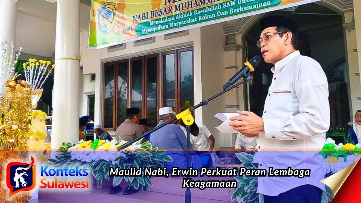 Bupati Parigi Moutong H. Erwin Burase saat menghadiri peringatan Maulid Nabi Muhammad SAW 1448 H/2026 M di Rumah Jabatan Bupati, Jumat (18/9/2026). Foto: Diskominfo Parigi Moutong