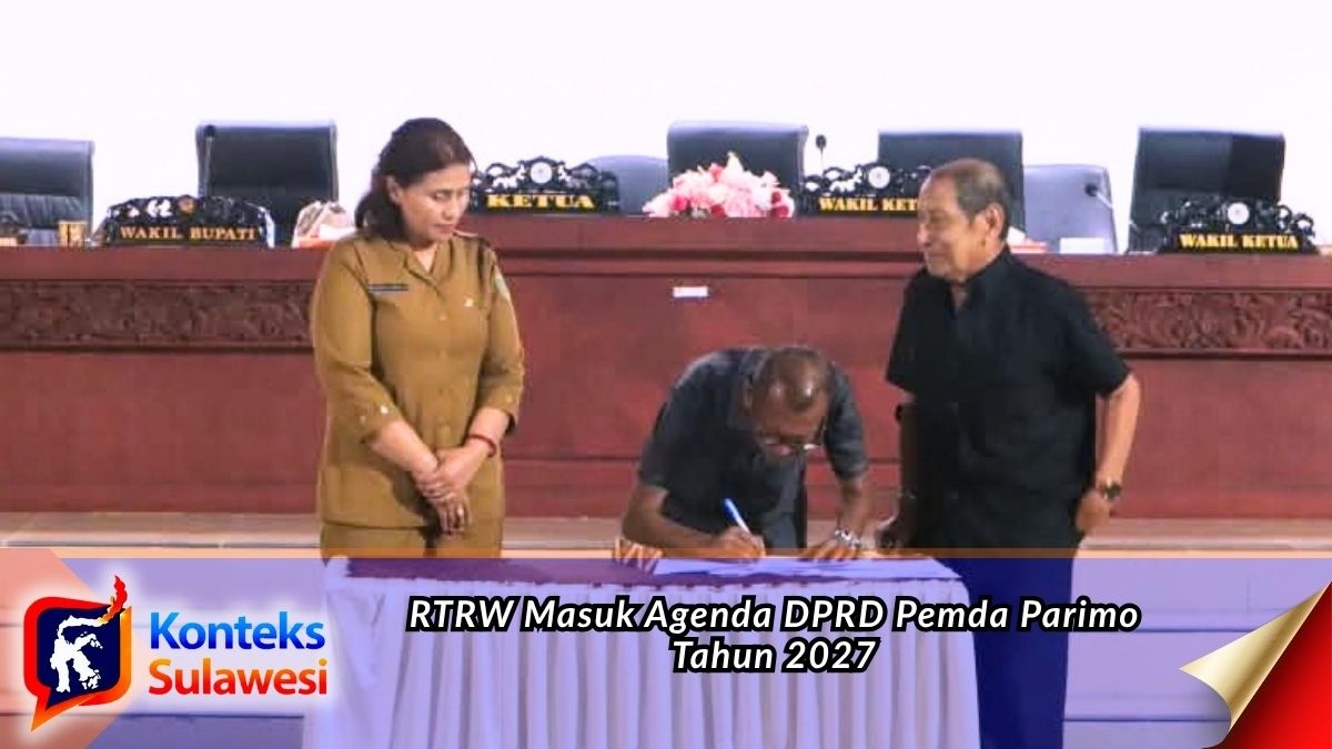 Asisten II Aswini Dimpel mewakili Bupati Parigi Moutong dalam Sidang Paripurna DPRD membahas rencana kerja 2027 dan Raperda RTRW. Foto: Diskominfo Parigi Moutong