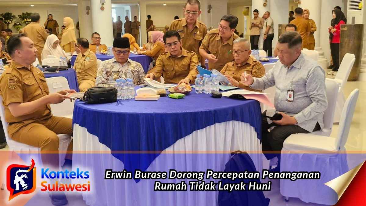 Bupati Parigi Moutong H. Erwin Burase mengikuti rapat percepatan Program Asta Cita 3 Juta Rumah di Rumah Jabatan Gubernur Sulawesi Tengah. Foto: Diskominfo Parigi Moutong