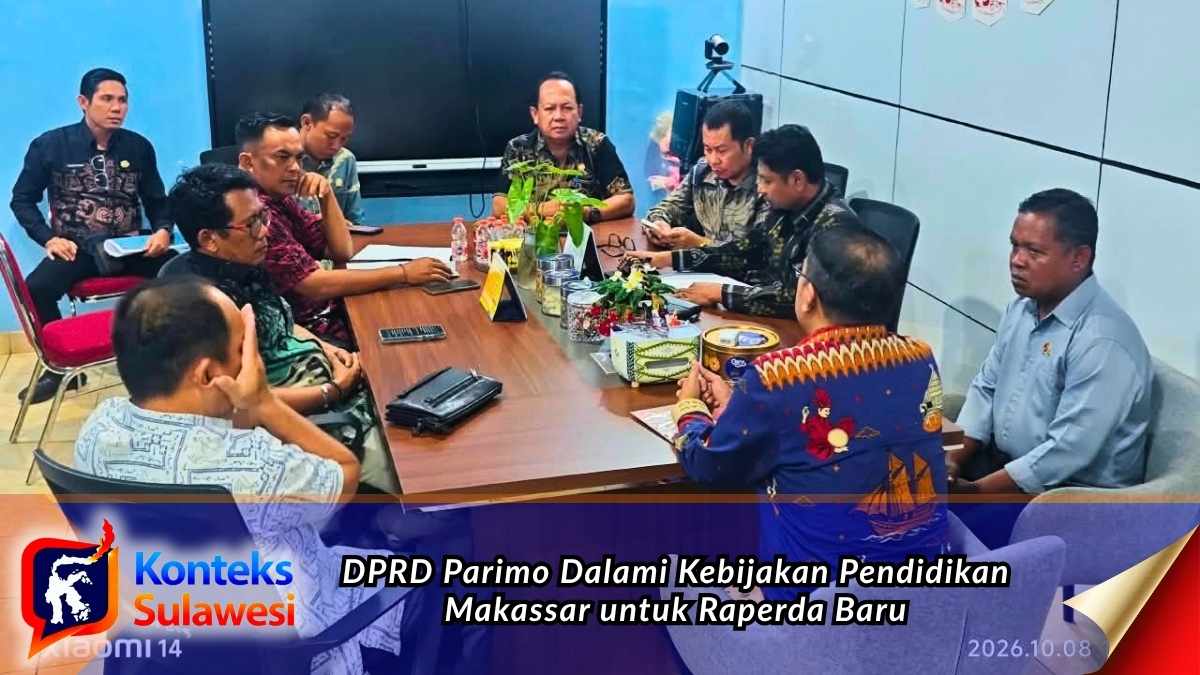 Anggota DPRD Kabupaten Parigi Moutong (Parimo) saat mengikuti studi komparasi terkait penyelenggaraan pendidikan di Makassar, Sulawesi Selatan, Kamis (8/10/2026). Kegiatan tersebut menjadi bahan masukan dalam penyempurnaan Raperda Pendidikan Kabupaten Parigi Moutong. Foto: Ist