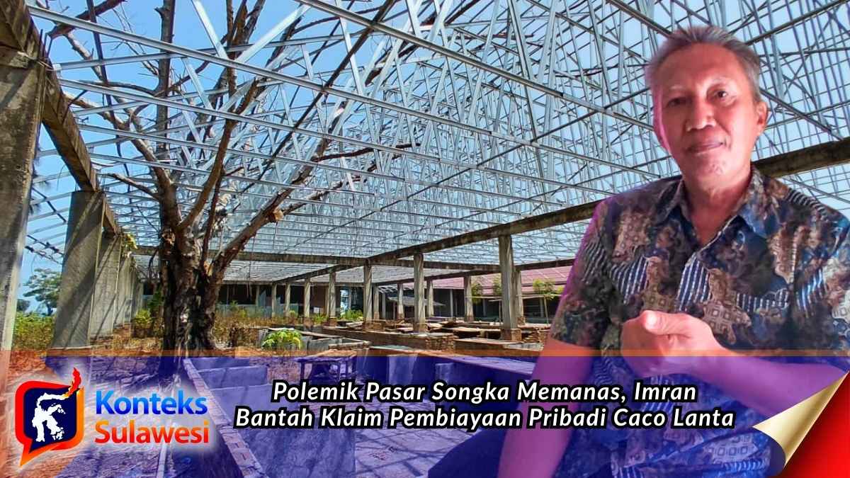 Pasar Songka di Desa Dusunan, Kecamatan Tinombo, Kabupaten Parigi Moutong, menjadi sorotan setelah mantan kepala pasar, Imran Sunu, membantah klaim Caco Lanta terkait pembiayaan pembenahan sejumlah fasilitas pasar. Polemik mencuat menyangkut sumber dana perbaikan musala, kantor pasar, plat deker, hingga penimbunan area pasar ikan. Foto: Konteks Sulawesi.