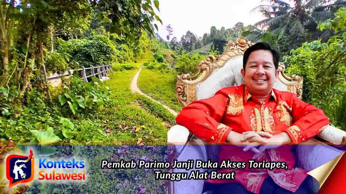 Kepala Bapelitbangda Kabupaten Parigi Moutong, Irwan, saat memberikan penjelasan terkait rencana pembukaan akses jalan menuju Dusun Toriapes, Kecamatan Kasimbar, Kamis (8/10/2026). Pemkab Parimo menyebut pengerjaan akses tersebut masih menunggu dukungan alat berat dari pemerintah provinsi dan pusat. Foto: Tommy Noho